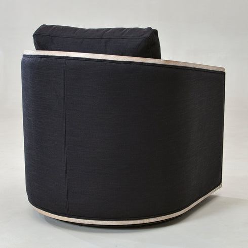 Claude Performance Linen Fabric Swivel Chair - Modern Swivel Chair | Swivel Accent Chairs | Kinwell Furniture | Swivel Armchairs